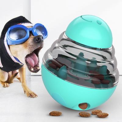 China Daily Toys Non-Electrified Slow Food Toy Tumbler Interactive Treat Dispenser Pet IQ Dog Slow Food Smart Ball For Dog for sale