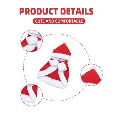 China Viable New Style Christmas Funny Pet Dress Up Christmas Cat Dog Costume Pet Cloak for sale