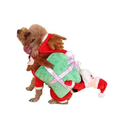 China 2021 New Design Pet Puppy Suits Christmas Hot Autumn Clothes Viable Winter Pet Clothes for sale