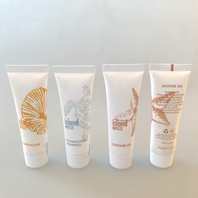 China Hotel /SPA/ Travel Home / Airline 30ml Luxury Biodegradable Plastic Packaging Tubes for sale