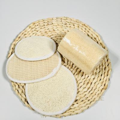 China Nature Nature Biodegradable Loofah For Hotel Amenities Disposable Bath Loofah Sponge Scrubber Sweep Close Skin for sale