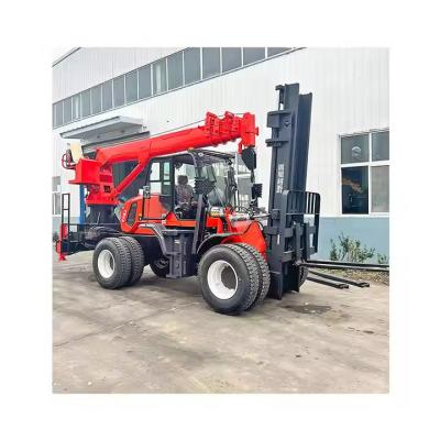 China XDEM High Load Capacity Off-Road Forklift Crane in All-Terrain Conditions for Heavy Lifting zu verkaufen