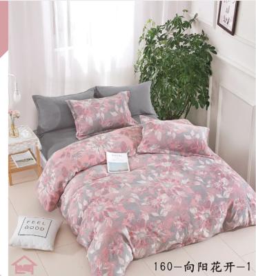 中国 Washed Cotton Color Weaving Jacquard Duvet Cover Bed Sheet Pillow Case Fitted Sheet 販売のため