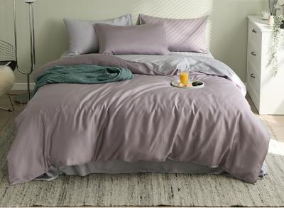 China Pure Color 60S European Luxury Tencel Bedding Set Home Textile Product Customized Size for sale