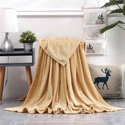 China Plush Blanket Velvet Blanket 100% polyester smooth soft Plush Throw Flannel Blanket for sale