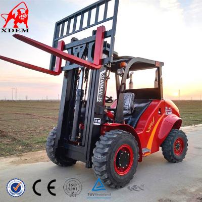 Κίνα Forklift εκτάσεων 3.5t 4WD τραχιά μηχανήματα διοικητικών μεριμνών μικρά από οδικό Forklift προς πώληση