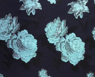 China Bloemenstoffenjacquard TC garen-Geverfte H/R 21.0cm 460T/83%T/17%C/185gsm Te koop