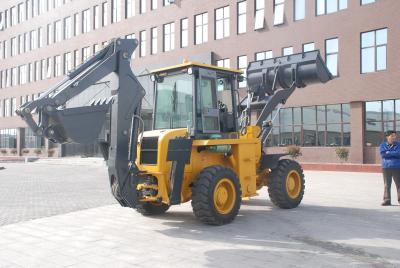 China WZ30-25 10 Ton 2500r/Min Tractor Loader Backhoe With Vier Wielenaandrijving Te koop