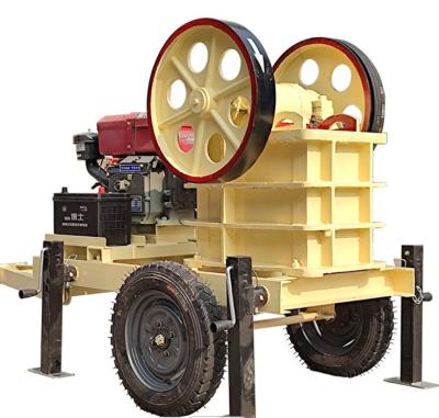 China Pequeño Mini Mobile Diesel Engine Stone que machaca la trituradora de mandíbula de la máquina en venta