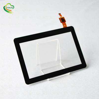 China waterproof/gloved glass 5 inch 0.7mm thickness touch screen cover customized 5 inch pcap touch screen panel 5 for sale