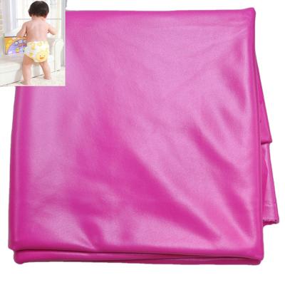 China Wholesale Suzhou meidao pul fabric pul stretch fabric custom waterproof 100 polyester waterproof fabric for cloth diaper for sale