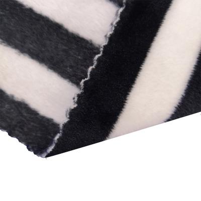 China White And Black High Quality 100% Polyester Tear-Resistant Scratch Resistant Stretch Knitted Coral Double Face Micro Fleece Fabric For Cover for sale