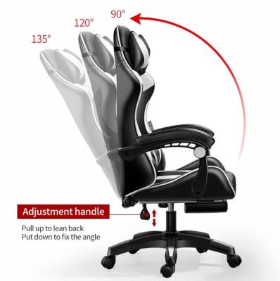 China Ergonomic Silla Gamer Leather PC Desk RGB LED Equator Massage Fabric Gaming Black Recliner Custom Convertible Computer Packing Gaming Chair for sale