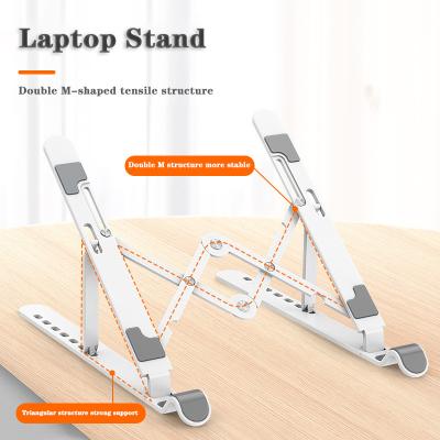 China Aluminum Laptop Stand (Height) Newly Portable Foldable Aluminum Adjustable Height Notebook Notebook Stand for sale