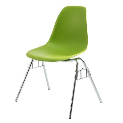 China Modern Nordic Simple Folding Restaurant Style Plastic Dining Chair Plastic Dining Chair With Metal Legs for sale