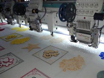 China Tai Sang Embro vista model 904+04(4 heads flat embroidery machine + 4 heads chenille embroidery machine) for sale