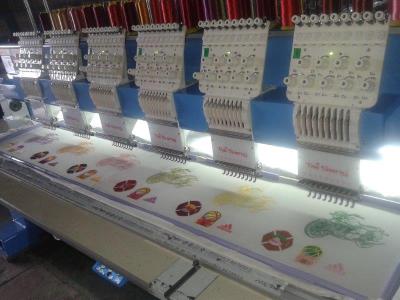 China Tai Sang Embro Vista Model 906( 9 needles 6 heads flat embroidery machine) for sale