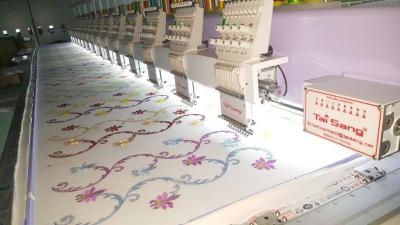 China Tai Sang Embro Vista Model 915（9 needles 15 heads flat embroidery machine) for sale