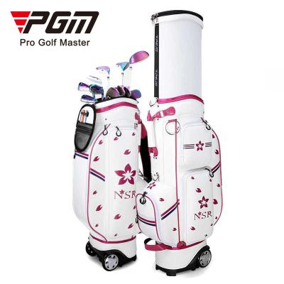 China Unique Top Quality Microfiber PGM Women Microfiber Retractable Flower Printing Golf Bags for sale