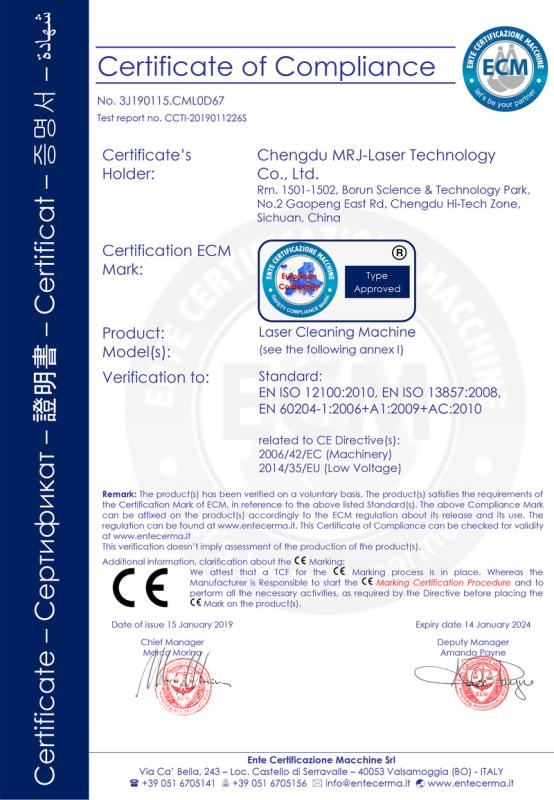 CE - Chengdu Mrj-Laser Technology Co., Ltd.