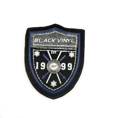 China Custom Embroidery Company's Other Crest Logo Embroidery Iron On Patches for Professional Uniform for sale