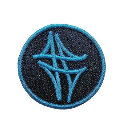 China Wholesale Customization 3D Badges Metallic 3D Clothing Patches Embroidery Patches For Clothes Logo for sale