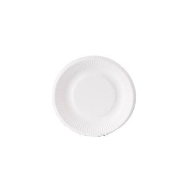 China Minimalist 8 inch fully degradable disposable radial disc bagasse dinner dish can be customized factory direct sales for sale