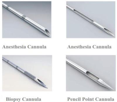 China Anästhesie Cannula-Nadel-Biopsie Cannula-hinterer Loch Cannula-Biopsie Cannula zu verkaufen