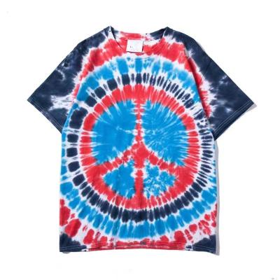 China High Quality Custom Printed 100% Cotton Tie Dye Anti-Wrinkle Mens T Shirts T-shirts for sale