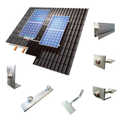 China AL6005-T5 solar system for tin / metal roof solar power support structure for panels panel solar power racks for sale