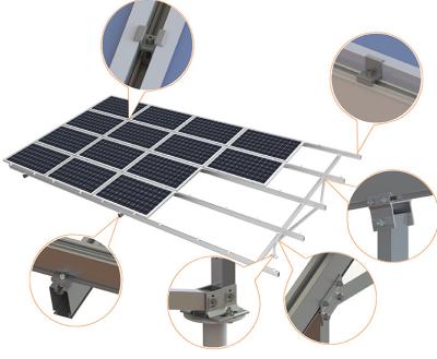 China Aluminum6005-T5 Aluminum Solar Brackets Stand Up PV Ground Mounting Structure For Mounting Installation for sale