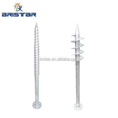 China Steel Ground Q235 Mounting Screw, Anchor Bolt Manufacturer Offers High Quality Screw Piles Base for sale