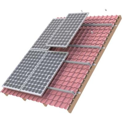 China Modern OEM Customized Solar Power Solar Tile Roof Mounting System for sale