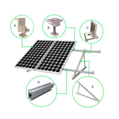 China Full Specifications Solar PV System OEM Manufacturer Roof Mounting Structure For Flat Roof for sale