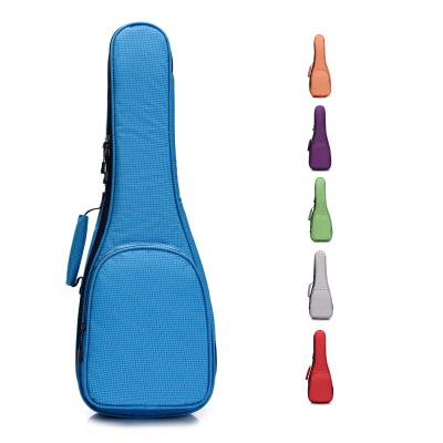 China Ukulele (CR-003) Multi Color Polyester Cloth Solid Color Waterproof Double Strap Ukulele Bag Gig Bag Backpack 21 23 26 Inches for sale