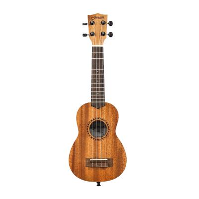 China Exquisite Mahogany Art Log (JS-15S) Four String Texture 21 Inch Cheap Price Ukulele for sale