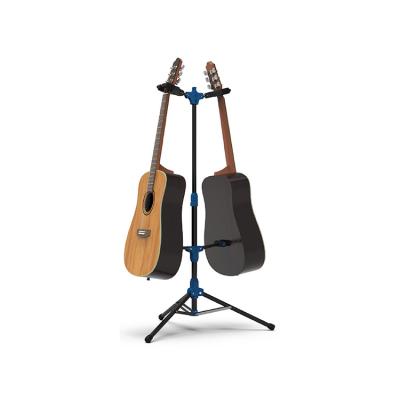 China Durable GUITAR (GS-212) Dual Type Musical Instruments Vertical Ukulele Stand Floor Stand Low Tripod Stand for sale