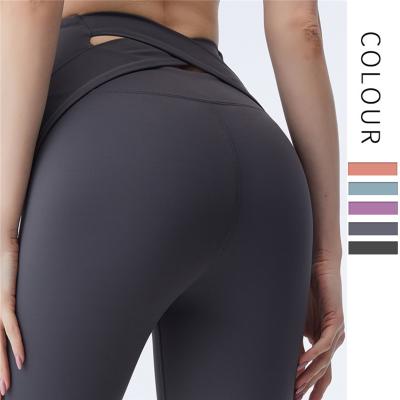 China Breathable 2021 Women Workout Fitness Gym Wear Clothes Yoga Pants Gaiters for sale