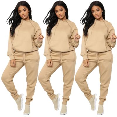 China Autumn Breathable Women Winter Two Piece Set Plus Size Sweatshirt Women Loose Hoodies Sweatshirt Pants Set For Women for sale