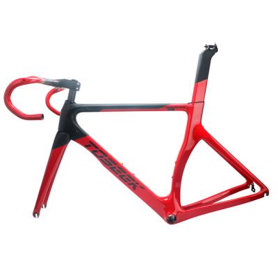 China 700c ROAD bike track light frame gravel bike disc brake suspended aero frameset bikes full suspension carbon fiber road bike aero frameset for sale