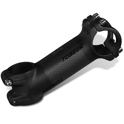 China BXM ROAD BIKE/MOUNTAIN BIKE Toseek Black Matt Carbon Bicycle Short Stem 25/35 Degree Bike Mtb Folding Stem 60/70/80/90/100mm for sale