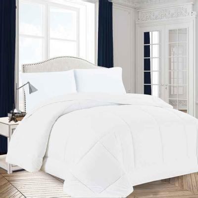 China 2020 Winter Home Hot Sale Down Comforter Comforter Super Soft Solid White Cotton Down Comforter Filled for sale