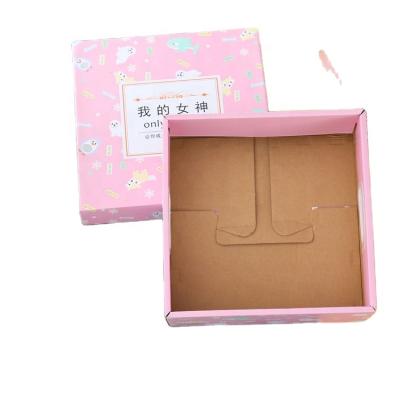 China Recyclable Lid And Base Corrugated Apparel Shipping Box Custom Design Empty Paper Box Shoe Packaging for sale