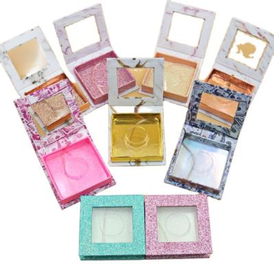 China Recycled Materials Eyelash Packaging Box Magnetic Empty Eyelash Vendor Customized Boxes For Lashes for sale