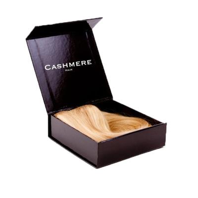 China Custom Reused Logo Foldable Luxury Cardboard Hair Extension Packaging Box Wig Package Box Wholesale Materials Shenzhen for sale