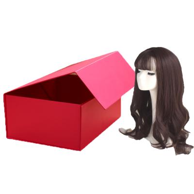 China 2021 Shenzhen Handmade Wholesale New Logo Printing Paper Virgin Hair Custom Weave Extension Boxes Wig Packaging Box for sale