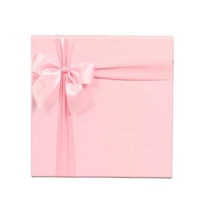 China Handmade Custom Luxury Pink Cardboard Gift Box Lid And Base Box For Packaging Hair for sale