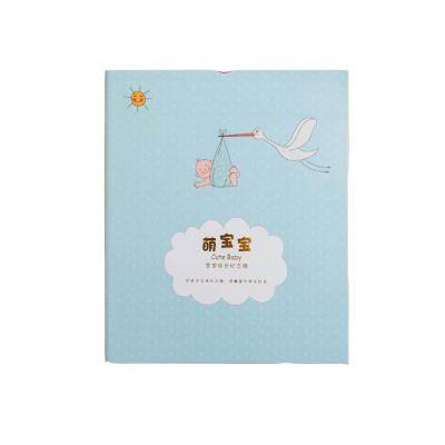 China paper & High quality cardboard and cheap first year baby memory book printing custom printing baby first year memory book for sale