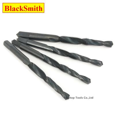 China High quality black coated composite screw tapping hss tap drill bits for sale