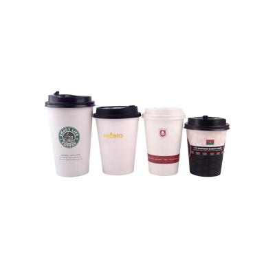 China Low moq Material Customized Printed Paper Cups Recycled Logo Disposable Double Wall Coffee Ice Cream Roll Cups for sale